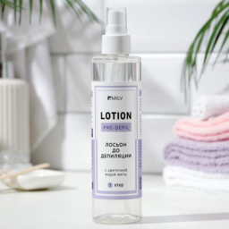 MILV Depilation Cosmetics - Inhibitor Lotion for Preparing Skin Before Depilation with Aloe Juice 250 ml