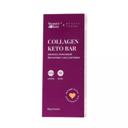 Low-carb bar with lingonberry