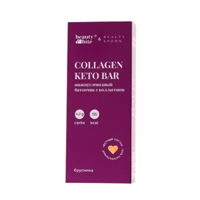 Low-carb bar with lingonberry