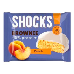 Peach Protein Brownie Shocks