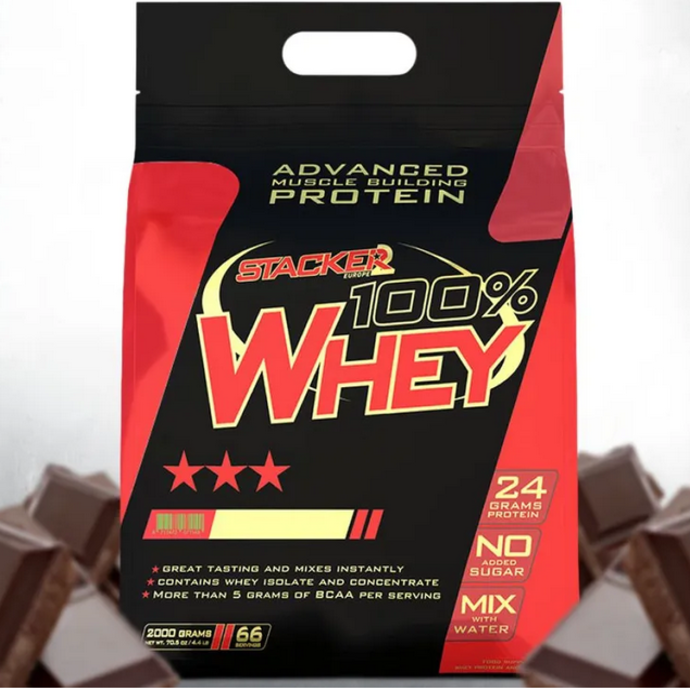 Stacker2 Europe 100% Whey Protein 2000g (Шоколад)