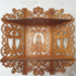 Small shelf for icons, size 48 * 55 cm. Suitable for six icons. Light or dark.