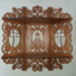 Small shelf for icons, size 48 * 55 cm. Suitable for six icons. Light or dark.
