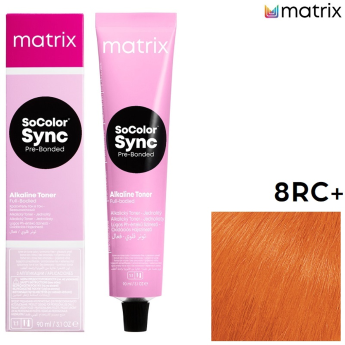 Matrix SoColor - Pre-Bonded Крем-краска для волос 8RC+ (90 ml)