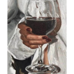 Paint by number "Glass of wine"