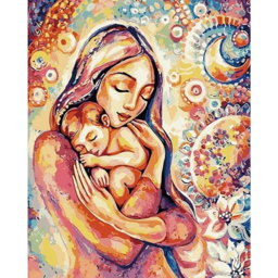 Paint by number "Girl with a child"