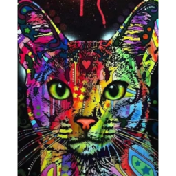 Paint by number "Rainbow cat"