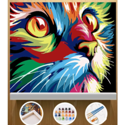 Paint by number "Colored cat"
