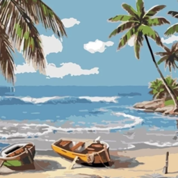 Paint by number "Beach"