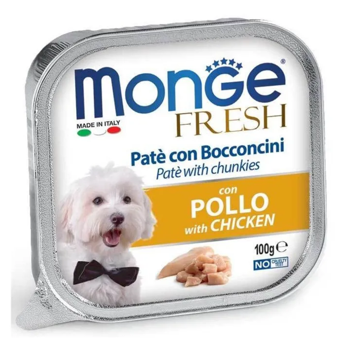 Monge Dog Fresh პაშტეტი ქათმით
