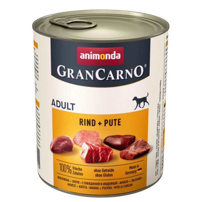 Animonda GRAN CARNO საქონლის ხორცი და ინდაური