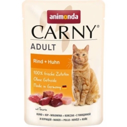 Animonda Carny Adult 85 გ საქონლის ხორცი და ქათამი