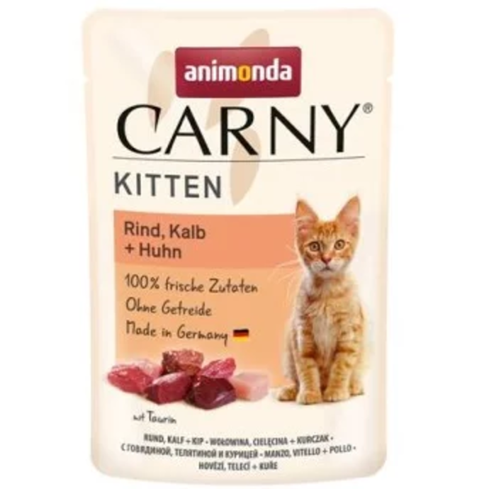 Animonda Carny Adult 85 g Ring, Kalb+Huhn