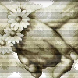 Cross stitch kit "Hand in hand"