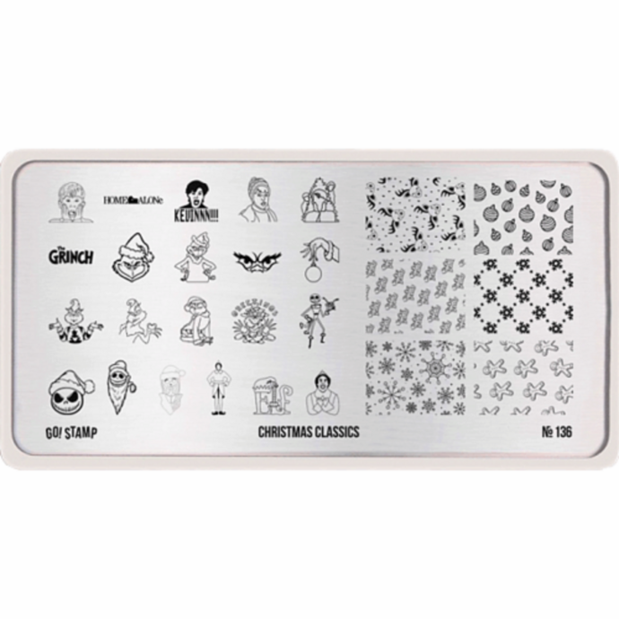 GO! STAMP Stamping plate 136 Christmas Classics