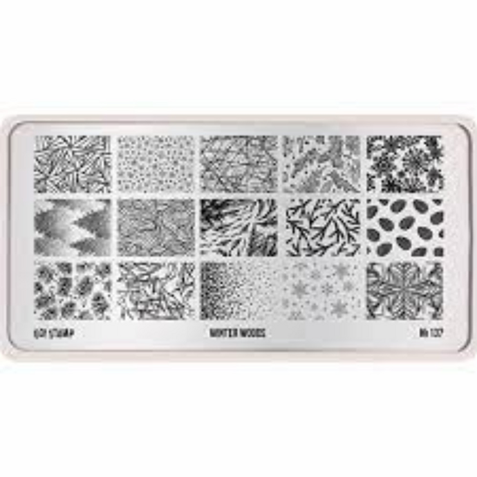 GO! STAMP Stamping plate 137 Winter Woods