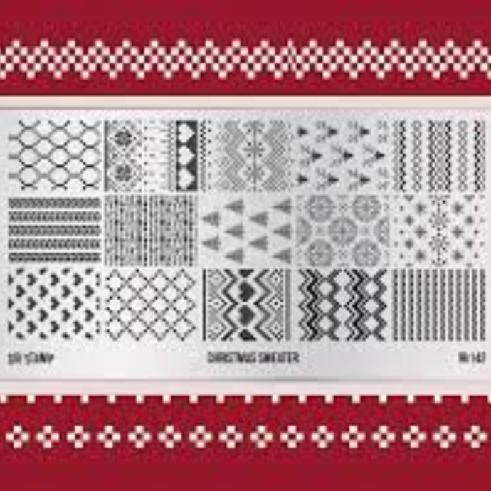 GO! STAMP Stamping plate 142 Christmas Sweater