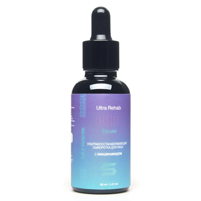 Acne serum with niacinamide 10%, against blackheads, pimples and blackheads, for problem oily skin ULTRAME Ultra Rehab