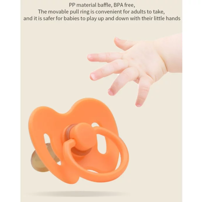 Round soothing pacifier -imitation mom’s breast