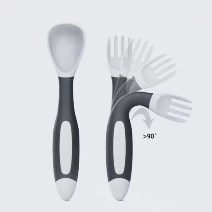 Spoon and fork, set of 2 pieces.