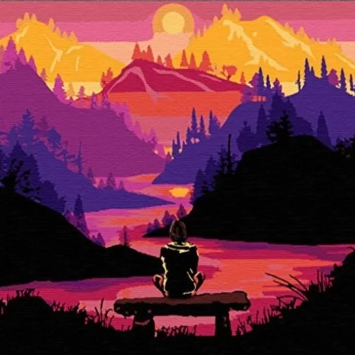 Paint by number "Bright landscape"