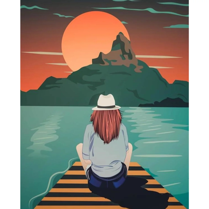 Paint by number "Solitude"