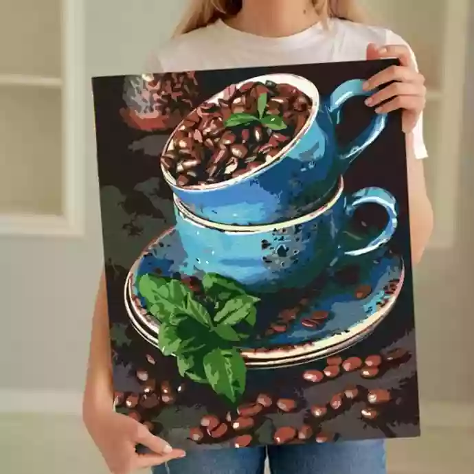 Painting by numbers &quot;Coffee mood&quot;