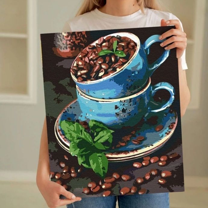 Painting by numbers "Coffee mood"