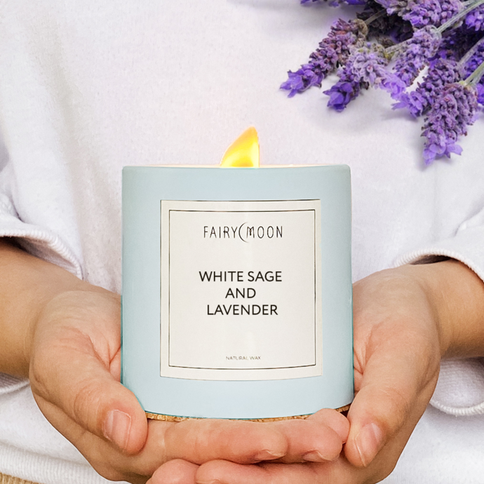 White Sage and Lavender Candle