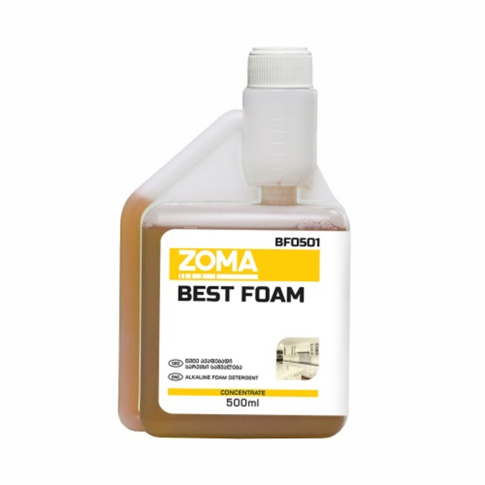 Kitchen, alkaline, foaming, detergent Zoma Best Foam, concentrate, 500 ml