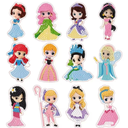Diamond mosaic stickers "Princesses"