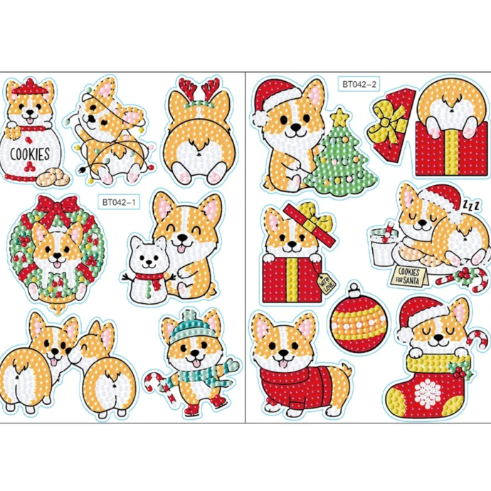 Diamond mosaic stickers &quot;Corgi&quot;