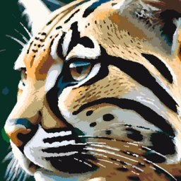 Paint by number "Ocelot"