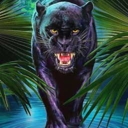 Diamond mosaic "Black Panther"