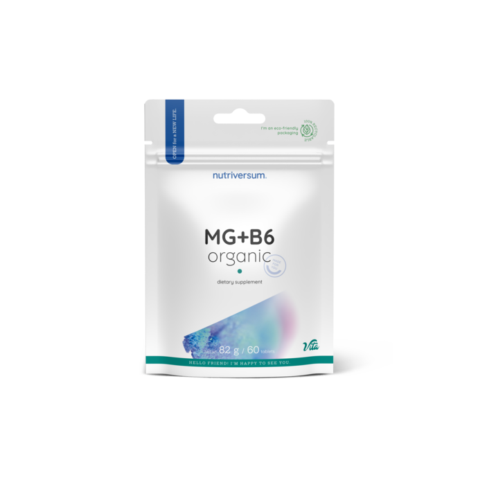 Nutriversum MG+B6 Organic 60 tbl