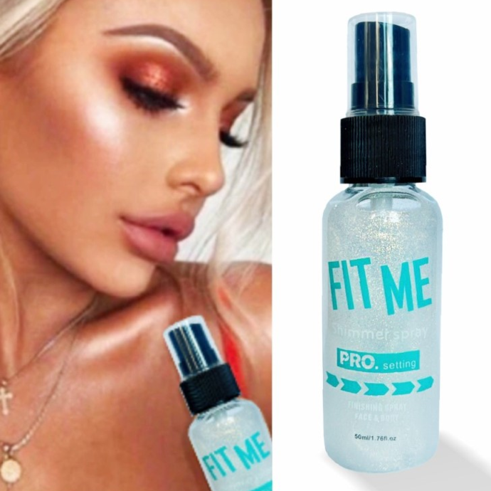 Shimmer spray for face and body, tone 01