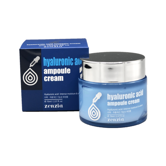 Moisturizing face cream with hyaluronic acid Zenzia, 70ml