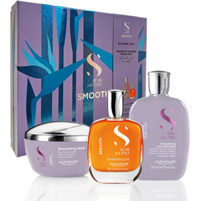 Alfaparf - Smooth Holiday kit (Шампунь 250 мл, Маска 200 мл, Масло 100 мл)
