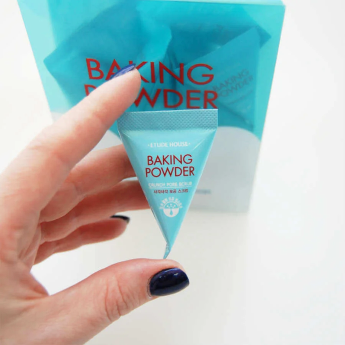 Korean cosmetics in sachet - Etude Facial scrub for acne, 3 g/1 pc (blue)