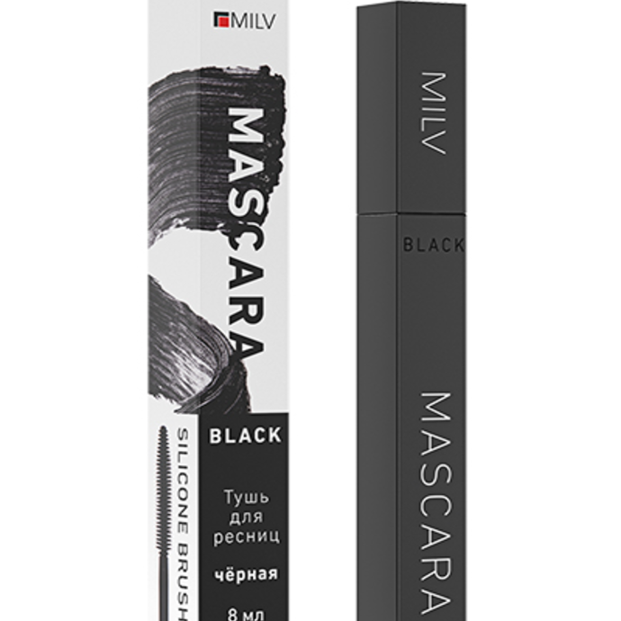 კოსმეტიკა - Milv Mascara Mascara (სილიკონის ფუნჯი) 4 მლ