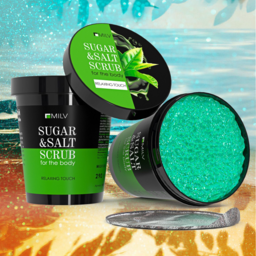 Cosmetics - Milv Sugar-salt body scrub “Green tea” 290 gr