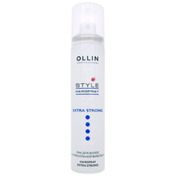 OLLIN Extra-strong hold hairspray, 75 ml