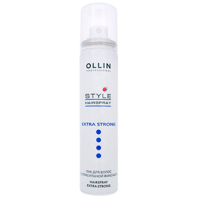 OLLIN Extra-strong hold hairspray, 75 ml
