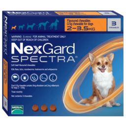 Nexgarde spectra რწყილისა და ტკიპის ტაბლეტები