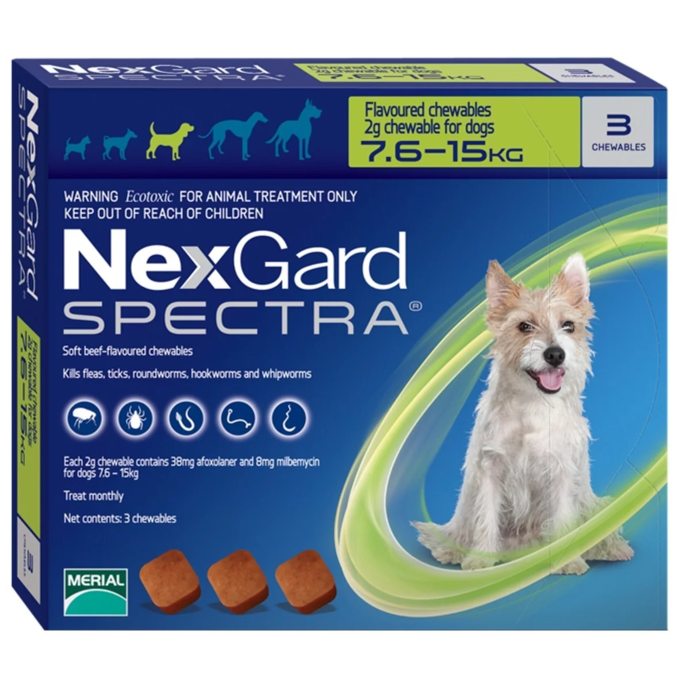 Nexgarde spectra Antiparasitic tablets for dogs