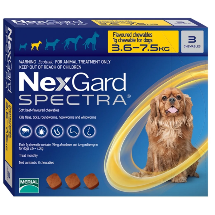 Nexgard spectra minimum top age