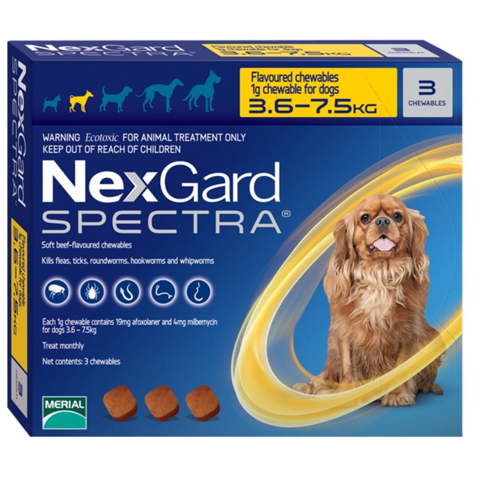 Nexgarde spectra Antiparasitic tablets for dogs