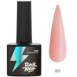 შენიღბვის საფუძველი RockNail 80 Nude Blush (10 მლ.)