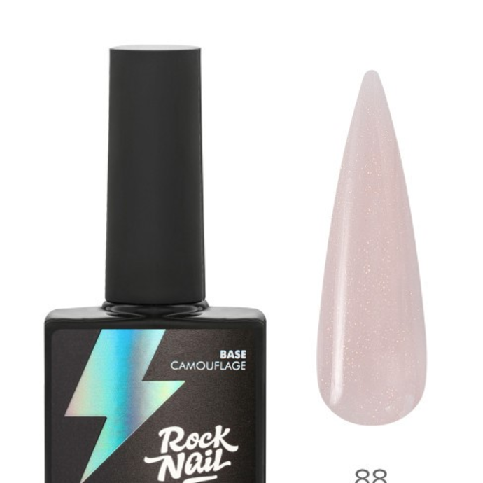 Camouflage base with shimmer RockNail 88 French Kiss (10 ml.)