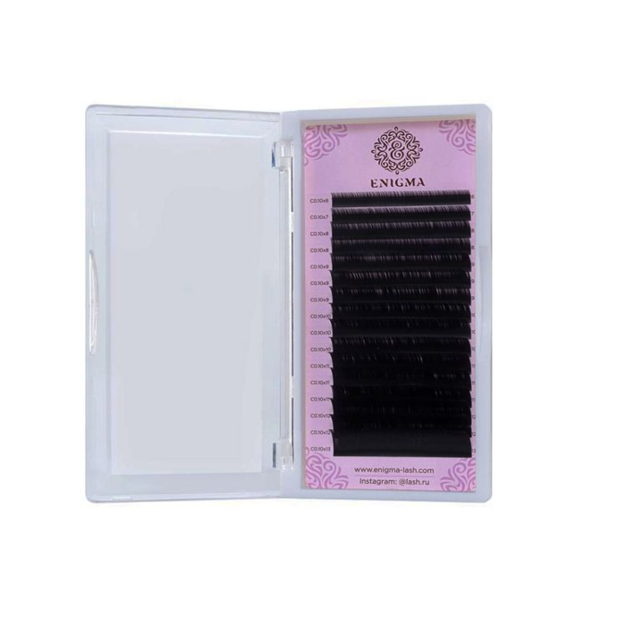 Black eyelashes Enigma 0.10/C/10 mm (16 lines)